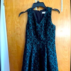 Loft 0P leopard dress